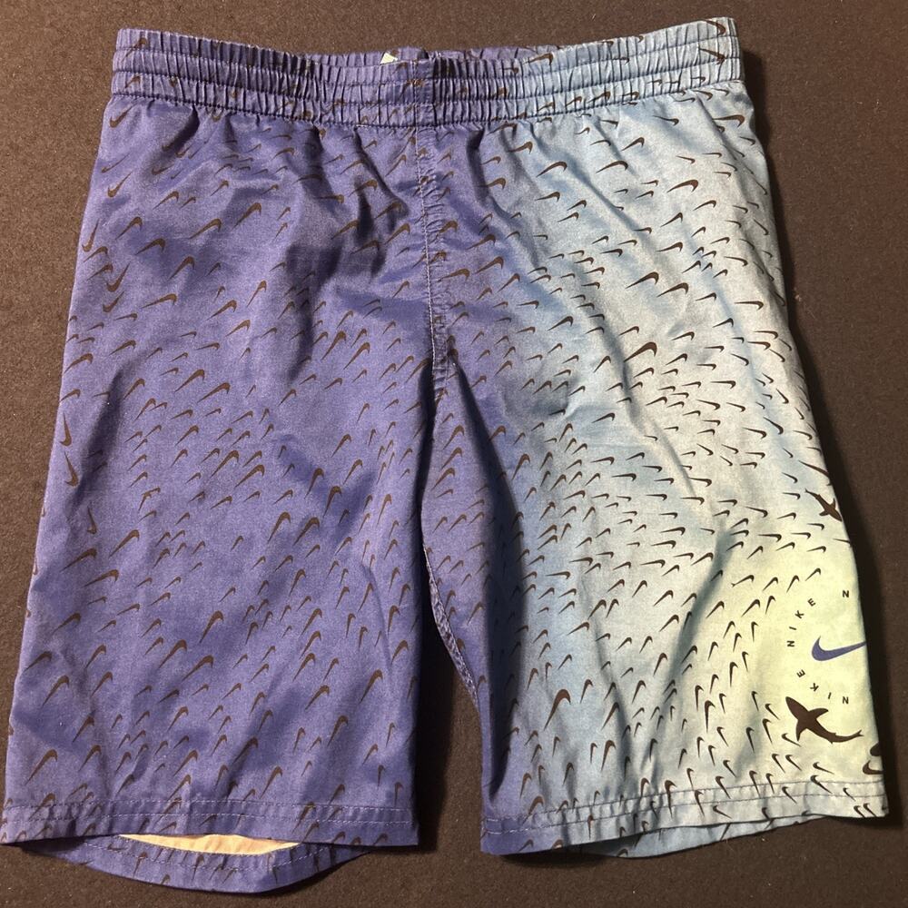 Boys Nike 10-12yrs Blue Swim Shorts
